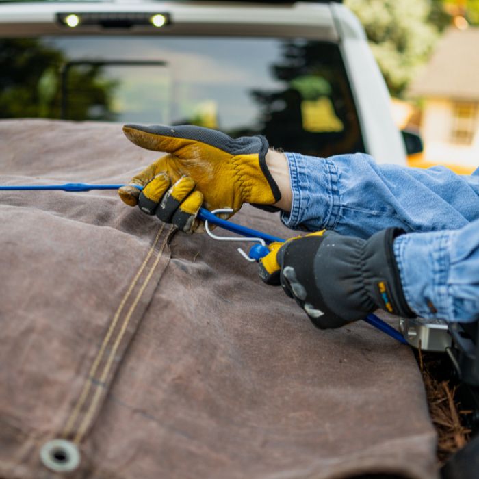 48" Adjust - A - Strap Adjustable Bungee Strap 4 Pack, Galvanized Hooks - The Perfect Bungee & ShockStrap Tie Downs