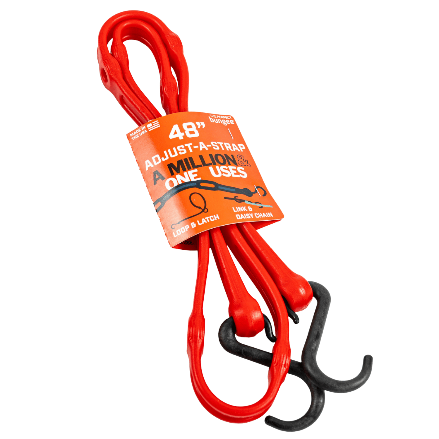 48" Adjust - A - Strap®, Heavy Duty Adjustable Strap - Removeable Nylon Hooks - Wholesale - The Perfect Bungee and ShockStrap Tie Downs