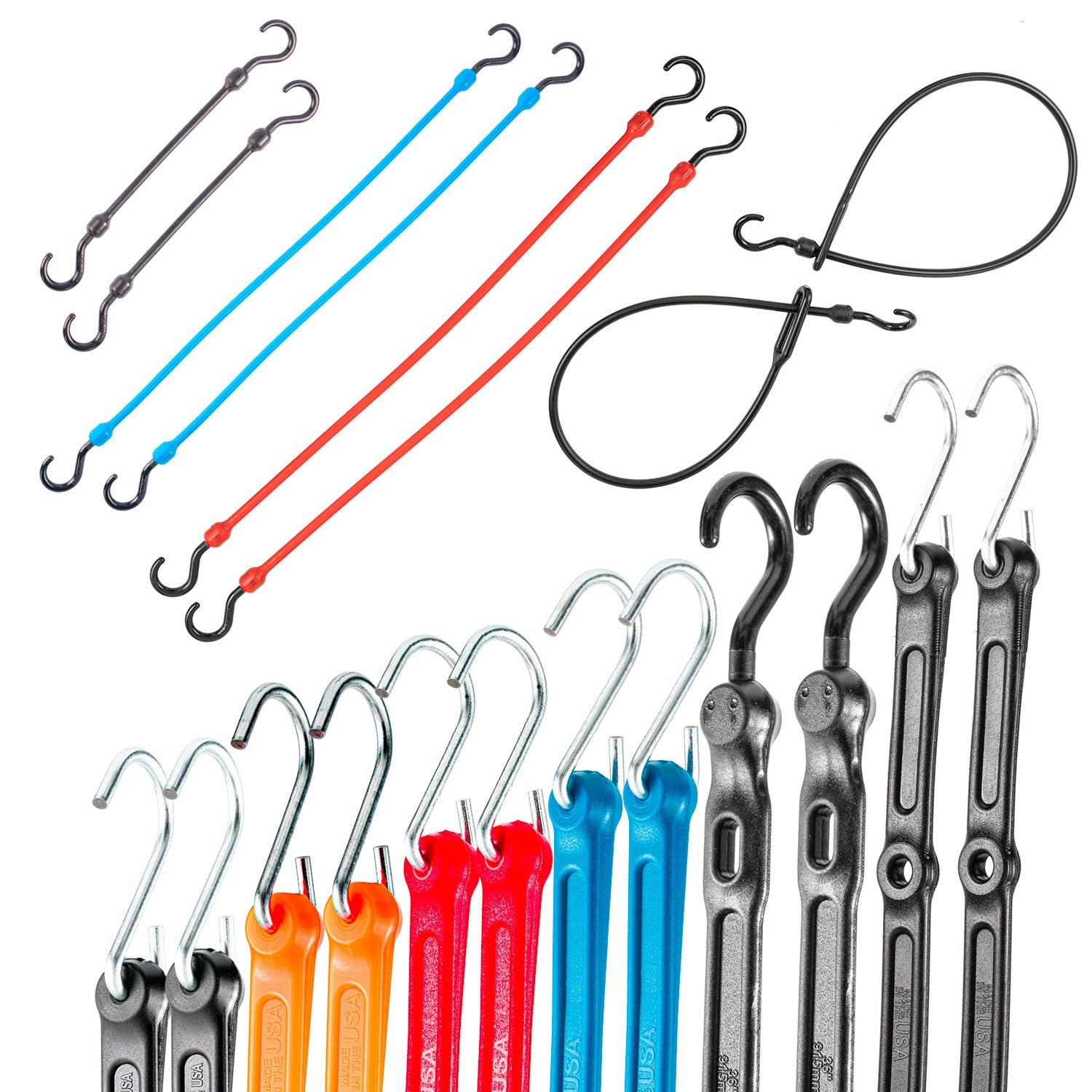 20pc Variety Pack - The Perfect Bungee & ShockStrap Tie Downs