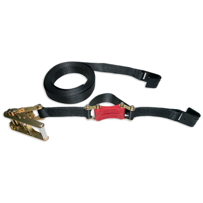 27ft x 2in ShockStrap Ratchet Strap w Flat Hooks, 3,333k WLL, Commercial Grade - Wholesale - The Perfect Bungee & ShockStrap Tie Downs