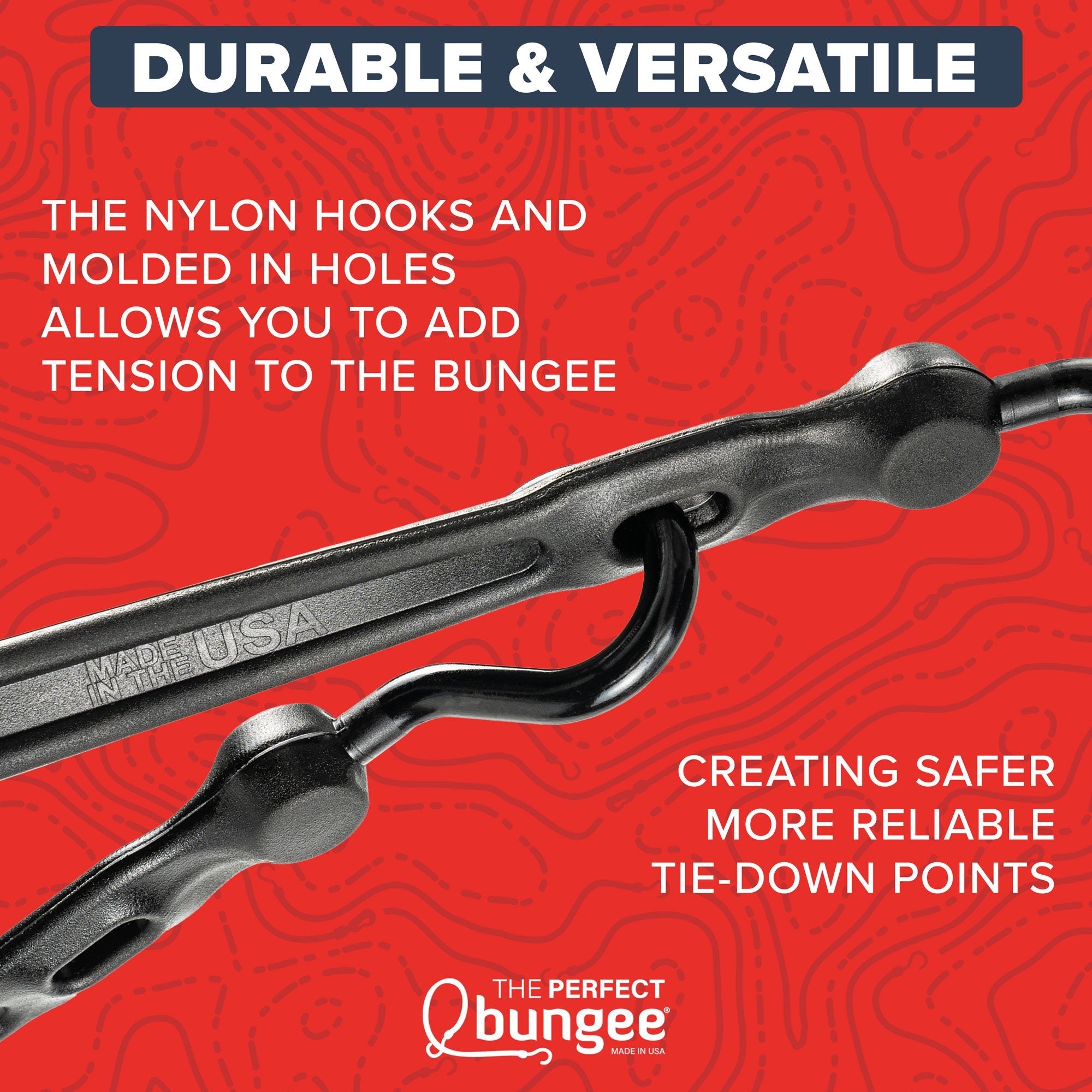 36" Adjust-A-Strap Adjustable Bungee Strap 4 Pack - The Perfect Bungee & ShockStrap Tie Downs