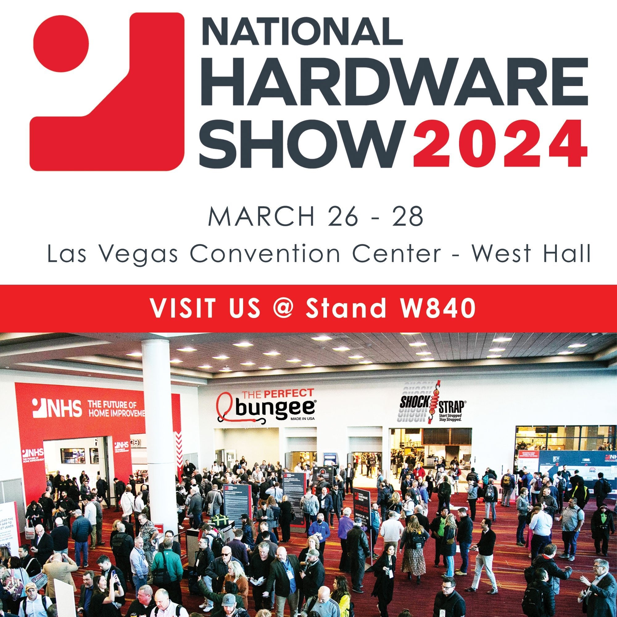 National Hardware Show 2024! - The Perfect Bungee & ShockStrap Tie Downs