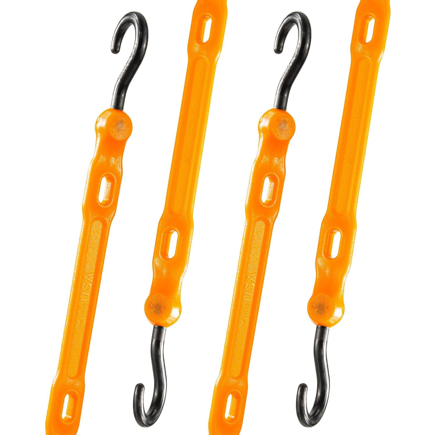 Boat Dock Tie Bungee Cord, Hook and Loop Ends, Made in USA, 2 Pack