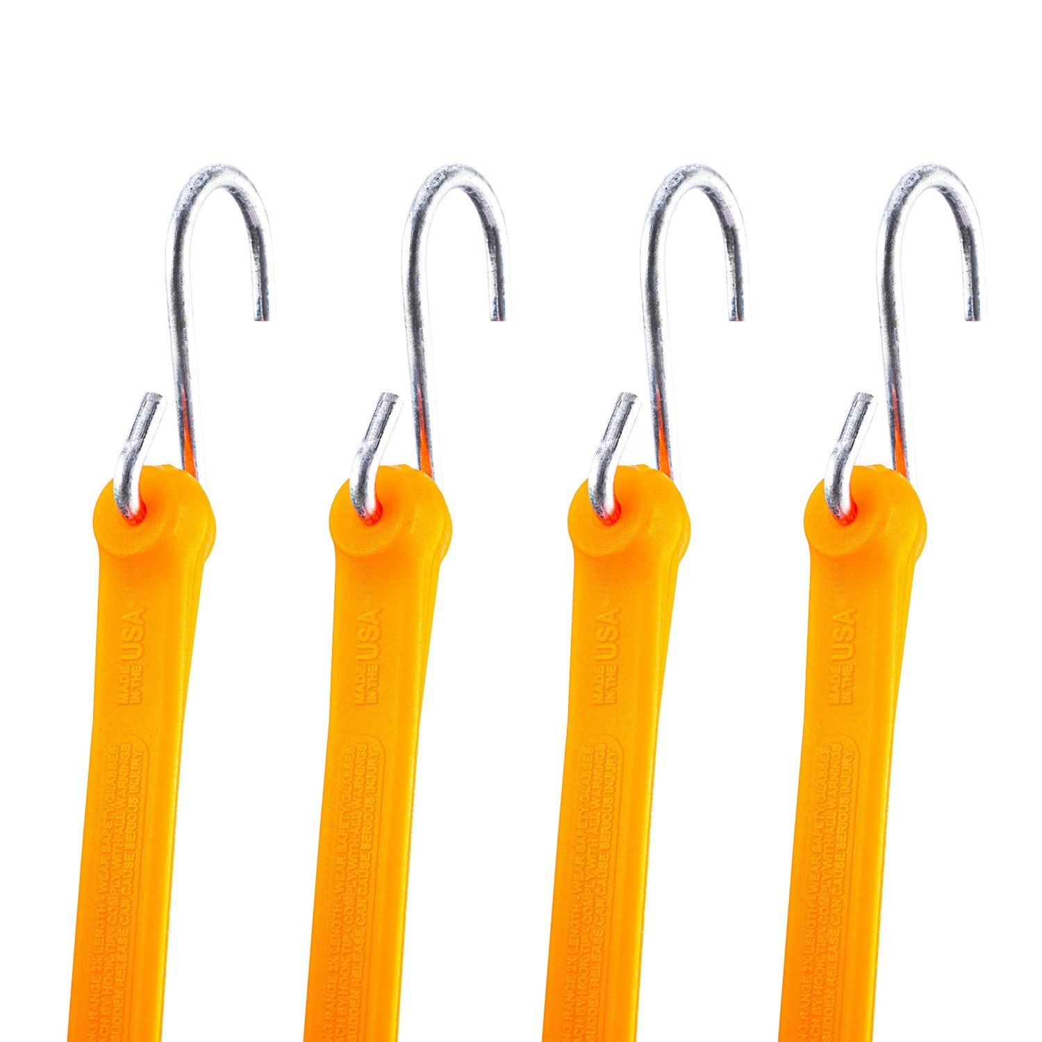 12" Heavy Duty Bungee Strap 4 Pack - The Perfect Bungee & ShockStrap Tie Downs