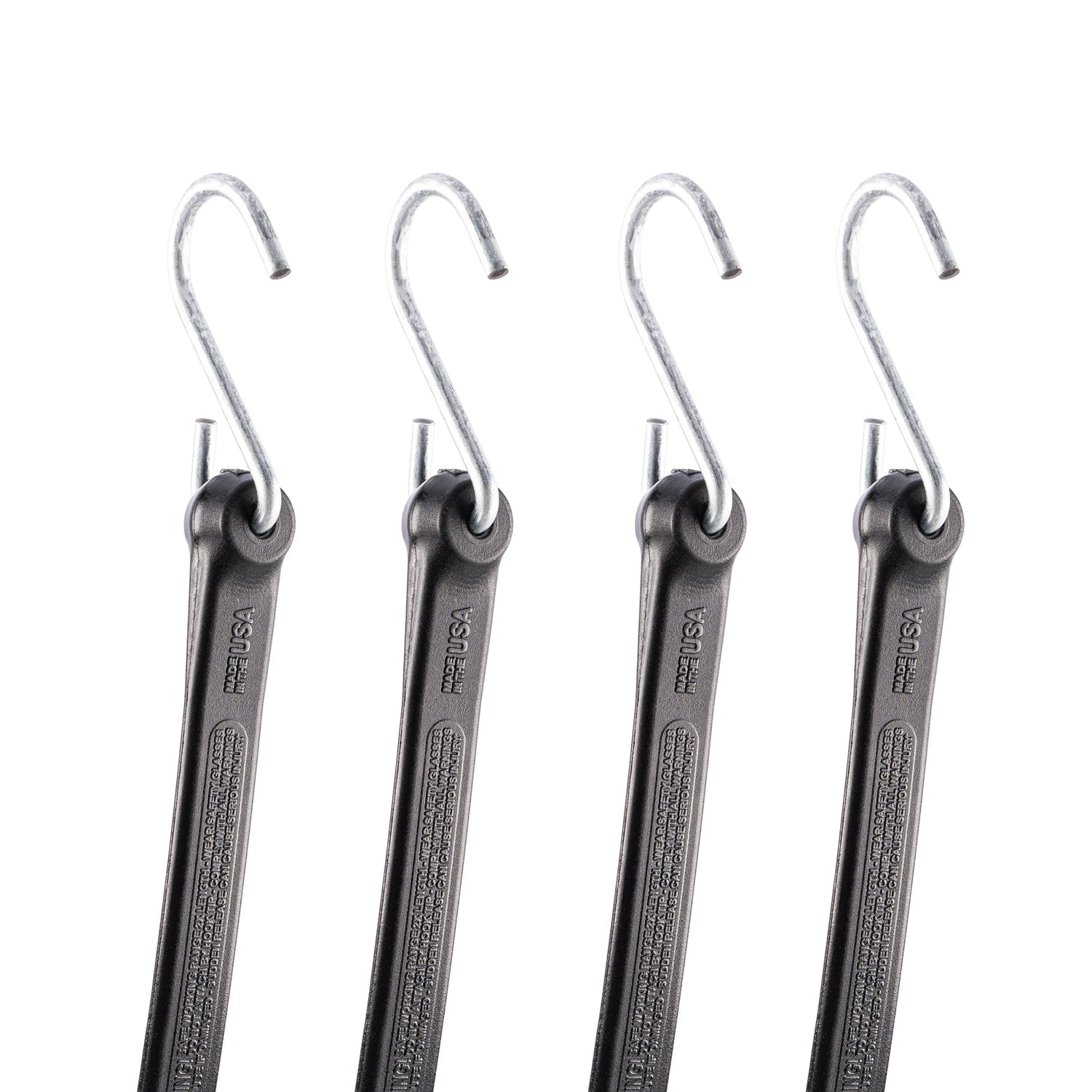 12" Heavy Duty Bungee Strap 4 Pack - The Perfect Bungee & ShockStrap Tie Downs
