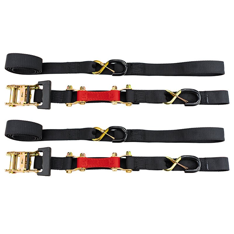 1.5" wide ShockStrap Ratchet Strap 2 Pack, 1k WLL - Wholesale - The Perfect Bungee & ShockStrap Tie Downs