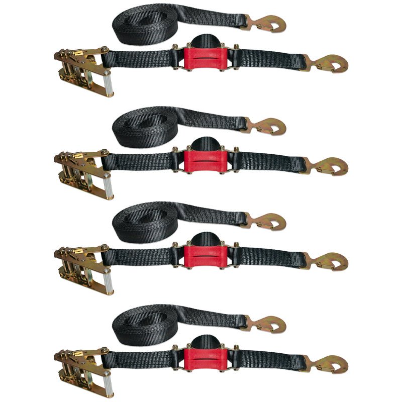 18ft x 2in ShockStrap Ratchet Strap w Snap Hooks, 3,333k WLL, Commercial Grade - The Perfect Bungee & ShockStrap Tie Downs