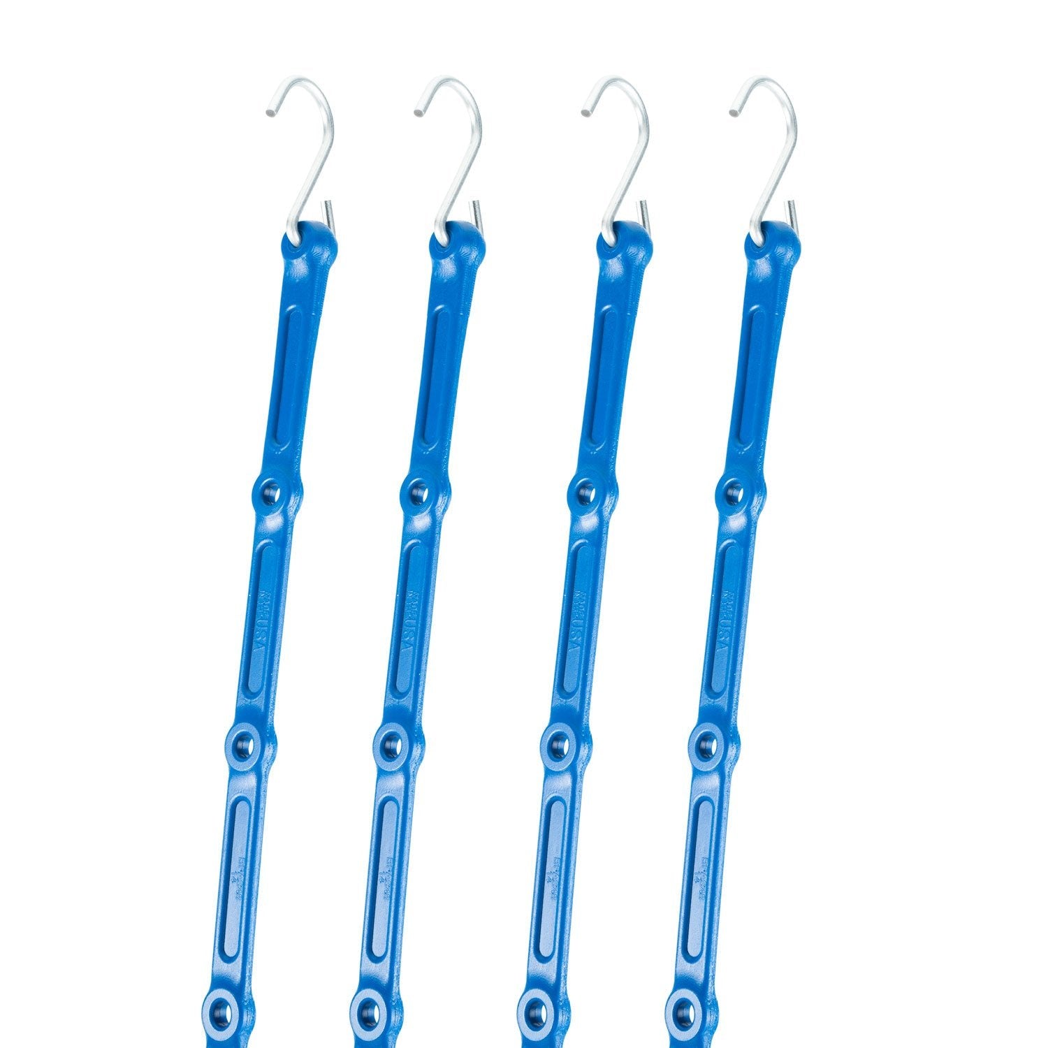 48" Adjust-A-Strap Adjustable Bungee Strap 4 Pack, Galvanized Hooks - The Perfect Bungee & ShockStrap Tie Downs