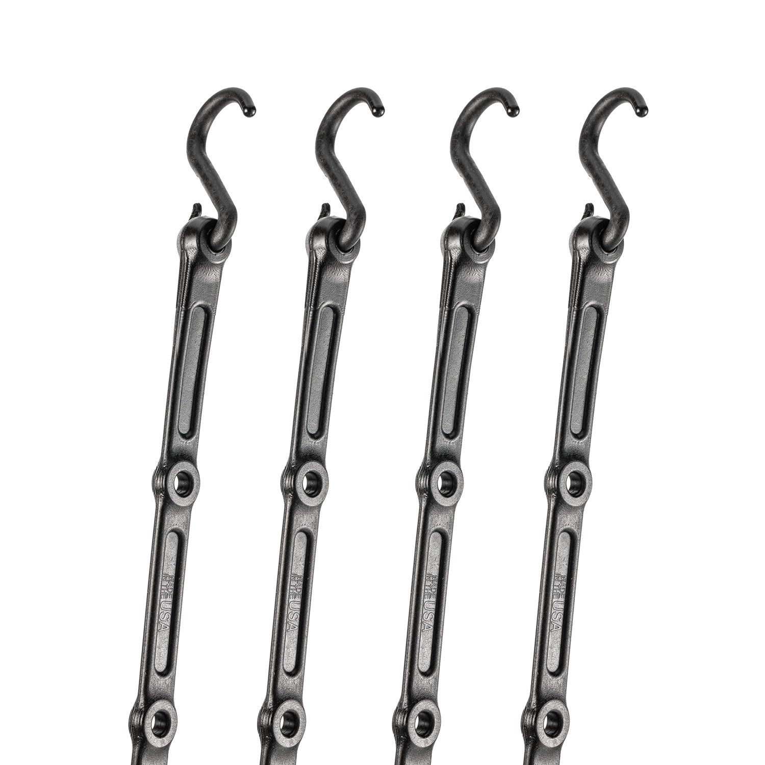 48" Adjust-A-Strap Adjustable Bungee Strap 4 Pack, Nylon Hooks - The Perfect Bungee & ShockStrap Tie Downs