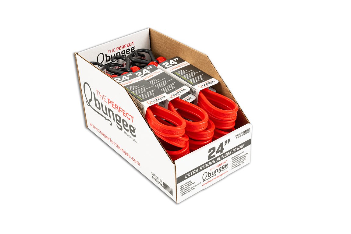 NEW! POINT OF PURCHASE DISPLAYS - SINGLE BUNGEES - Wholesale - BIHLERFLEX- Premium Tie-Down Products